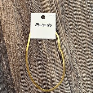 Madewell herringbone gold necklace